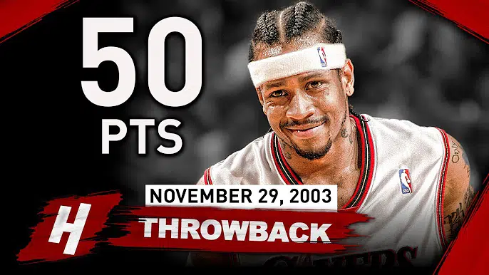 2003.11.29 艾弗森对阵老鹰砍下50分!